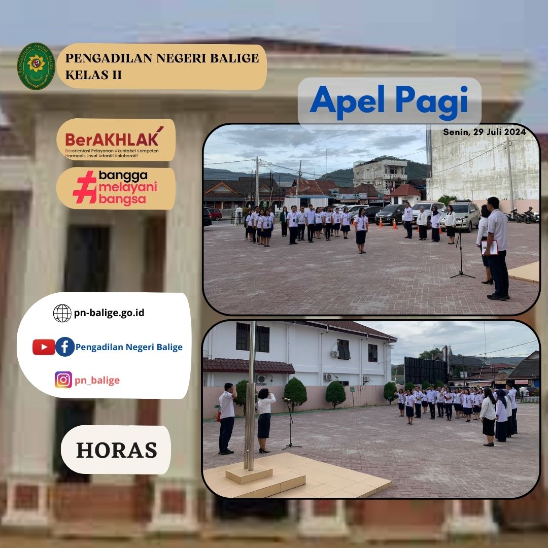 APEL PAGI - Senin, 29 Juli 2024